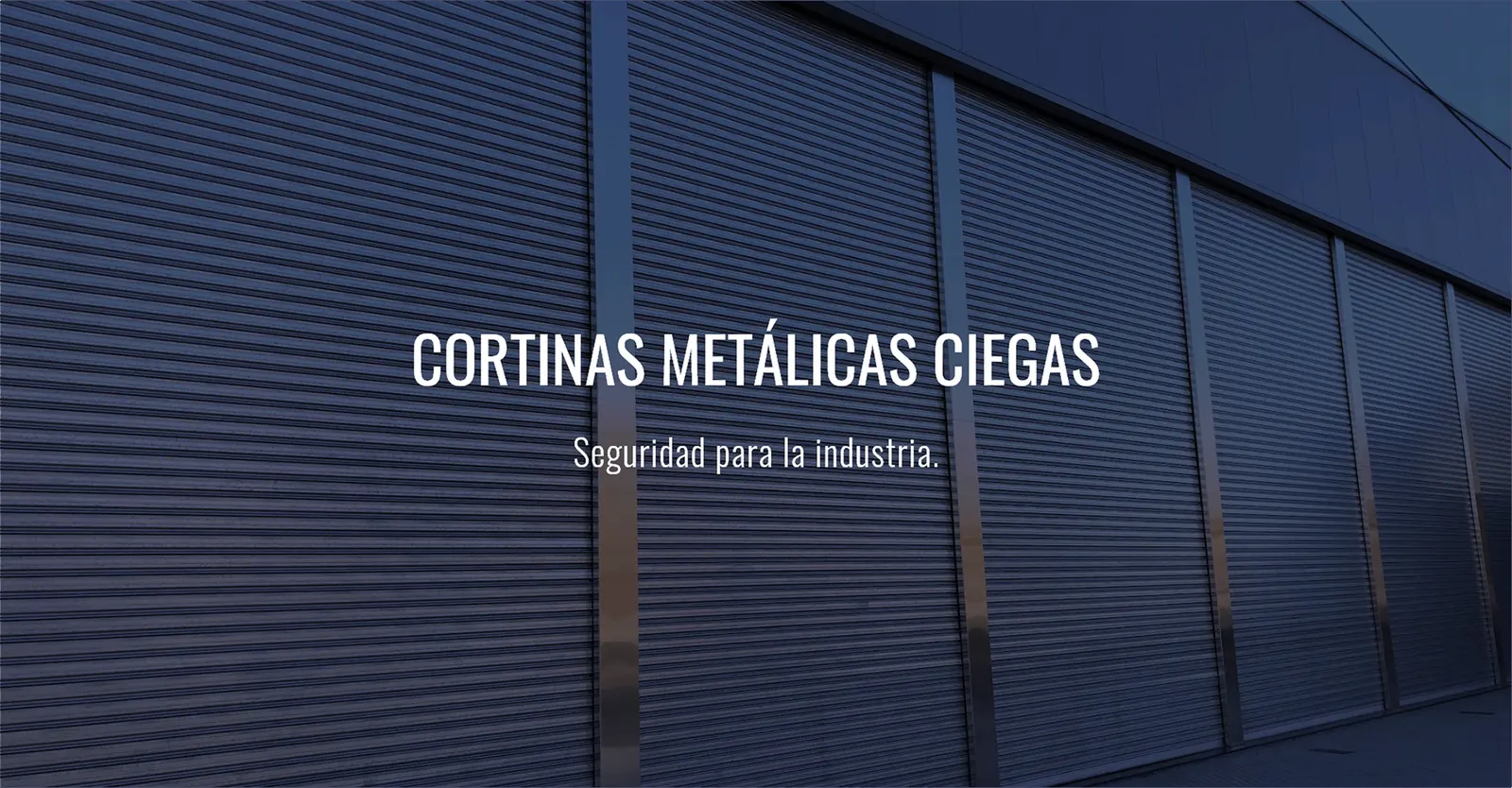 Cortina Industrial Ciega