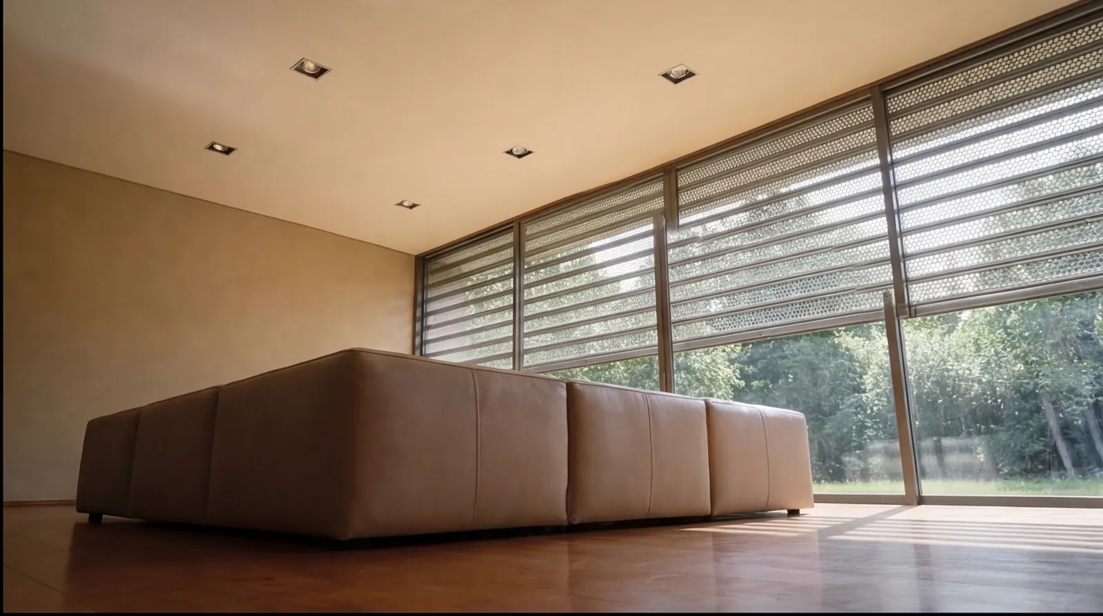 Cortina metálica en hogar